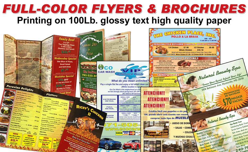 full color flyers