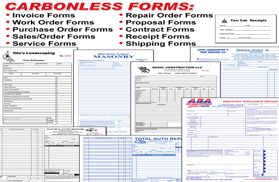 carbonless forms